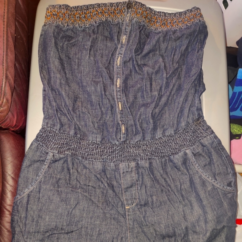 Decree XL denim romper